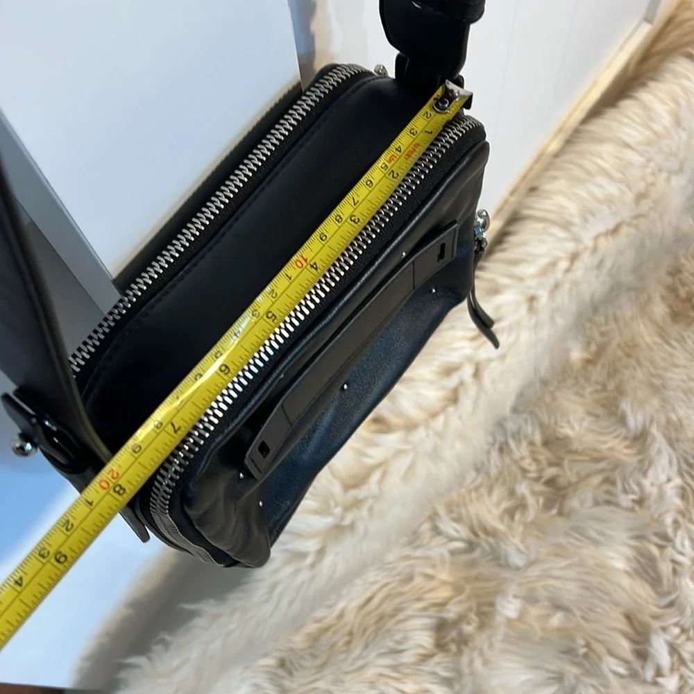 All saints black lamb leather purse. 8x6x3 - Picture 10 of 13